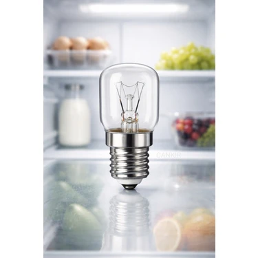 Cankır Buzdolabı Ampulü 15W E14 Duy - Parlakbeyaz Işık - Enerji