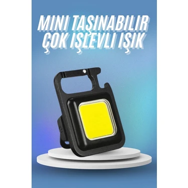 K-Yonlineticaret Işıldak USB Şarjlı Cep El Feneri Taşınabilir Mini LED Işık Çok