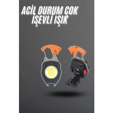 K-Yonlineticaret El Feneri LED Anahtarlık Çok Fonksiyonlu Mini Çakmak