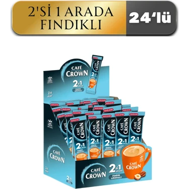 Cafe Crown 2'si 1 Arada Fındıklı 11 Gr. x 24