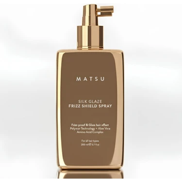 Matsu Silk Glaze Anti-Frizz Sprey 200 ml | Isı ile Aktif Koruma & Cam