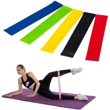 K-Yonlineticaret Aerobik Bant 5 Li Pilates Yoga Bandı