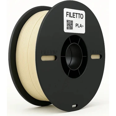 Filetto PLA+ 3D Filament – 1.75mm – 1KG – AMS Uyumlu - KEMİK BEYAZI