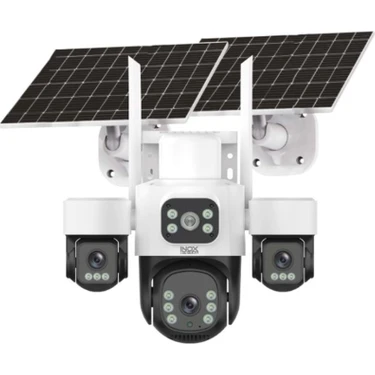 INOX-X13 3lens 4G E-Sim Solar Kamera 1920x1080 Full HD Gece Görüşü ve Hareket