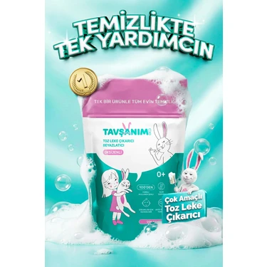 Tavşanım ! - Çamaşır ve Yüzey Için Çok Amaçlı Oksijenli Toz Leke Çıkarıcı ve