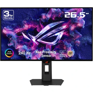 Asus Rog Strix OLED XG27AQDMGR 26.5 Inç 240Hz 0.03MS 2k Qhd Adaptive Sync Woled Pivot Gaming