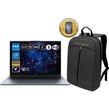 Huawei Matebook D16 2024 I5-12450H 16GB Ram 1tb SSD Freedos 15.6" Notebook+ Çanta&mouse MCLF-W5651