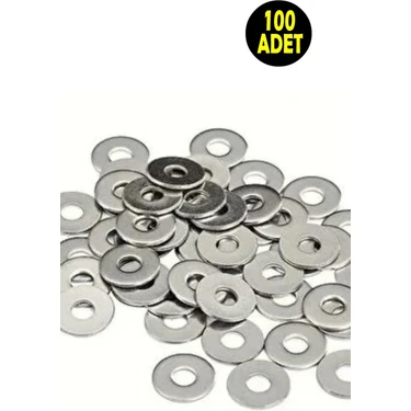 Usin 100 Adet M6 06 mm Demir Metrik Pul Vida Çivi