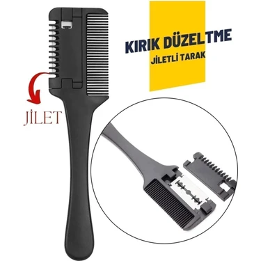 Creatividad Solutions Saç Inceltme ve Şekillendirme Tarağı Çift Fonksiyonlu Saç Kırığı Için Saç