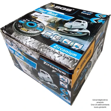 Sgs Flap Disk Zımpara Zirkonyum - 115 Mm. - Z60 Kum - 1 Adet Fiyatı