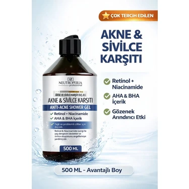 Neutroperia Akne ve Sivilce Karşıtı Duş jeli 500