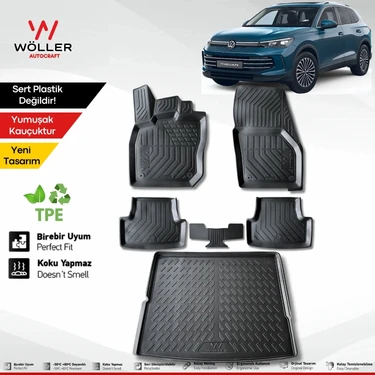 Wöller Volkswagen Tiguan Paspas Bagaj Havuzu Set 2024 2026 Arası Uyumlu 3d Ultraflex