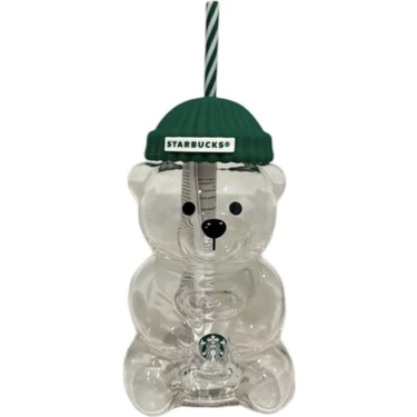 Starbucks® Bearista Ayıcık Şekilli Cam Termos - 591 ml -