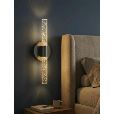 BHBACKHOME BUBBLEFLUX LARGE ŞIK TASARIM MODERN LEDLİ APLİK 51 CM ANTRASİT