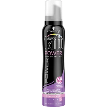 Taft Power Kaşmir Köpük 150 ml x 2 Kuru ve Yıpranmış Saçlar İçin Güçlü Tutuş ve