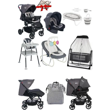 Tommybaby Bebek Arabası Seyahat Sistemi Tek Elle Kapanabilir 25 kg Taşıma Kapasitesi 12