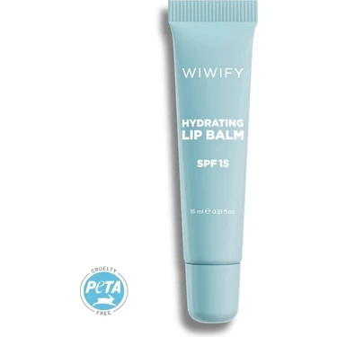 Wiwify Hydrating Lip Balm Spf 15, Şeffaf & Parlak Bitişli Güneş Korumalı Dudak