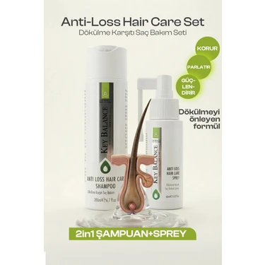 Keybalance Anti-Loss Hair Care Set – Şampuan + Sprey Fiyatı