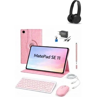 Huawei Matepad Se 11" 4gb 128GB Wifi Tablet+Kılıf+Klavye+Mouse+Şarj Başlığı+Kulaklık(Kalem