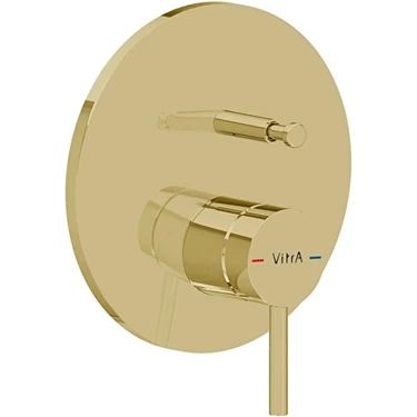 VitrA Artema Minimac Ankastre Mekanik Banyo Bataryası Minibox Soft Altın
