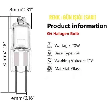 Bosch Siemens Profilo Davlumbaz Için Lamba 2 Adet 12V Halojen Spot Içi Lambası Iğne Uçlu Kapsül