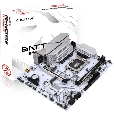 COLORFUL BATTLE-AX B760M-G WHITE WIFI 6 V20 DDR5 7600Mhz Fiyatı