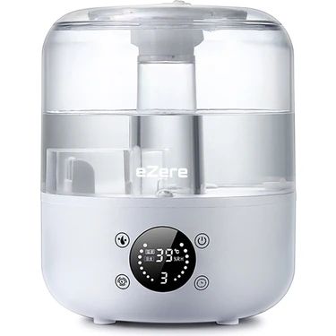 Ezere TH-413 Akıllı Dijital Hava Nemlendirici | 3l Kapasite, Dokunmatik Panel, Uzaktan Kumanda,