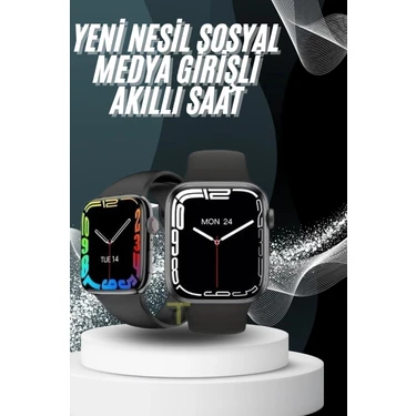 Kaia Life Yeni Model Akıllı Saat Dokunmatik Ekran Unisex Amoled Ekran 44