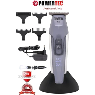 Powertec TR-758 Profesyonel Sakal Ense Tıraş Makinesi (0.1mm - Sıfıra En