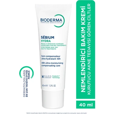 Bioderma Sebium Hydra Seramid İçeren Yatıştırıcı, Kurutucu Akne Tedavisi Yoğun Nemlendirici Bakım