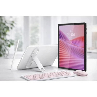 Tab M10 Mediatek Helio 4GB/64GB 10.1" Hd Tablet + Şeffaf Kılıf + Kalem +Pembe Klavye