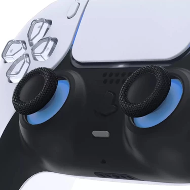 Pop Konsol 2 Adet PS5 Analog Topuz Mavi Başlık Playstation 5 Kol Tamir Yedek