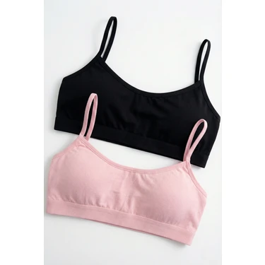 Underwear Bodyway 2 Adet Ip Askılı Pamuklu Çıkarılabilir Pedli Büstiyer Bralet - Sporcu Yarım