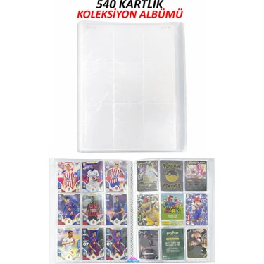 Hediyecik Panini 540 Kartlık Koleksiyon Albümü – Şeffaf Kart Dosyası –koleksiyon Oyun Kartı