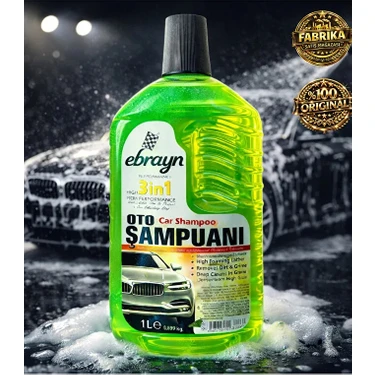 Ebrayn Premium Oto Araç Şampuanı Yıkama Şampuanı 3'in1 - 1