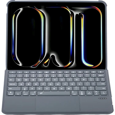  T5507D iPad Pro 11 (2022) Kılıf Palermo Ledli Klavyeli Standlı Tablet Kılıfı -