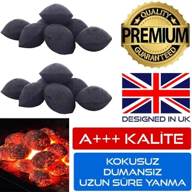 Jo Moyner Flamme Bambu Briket Mangal Kömürü 3kg Dumansız Tozsuz Premium A+++