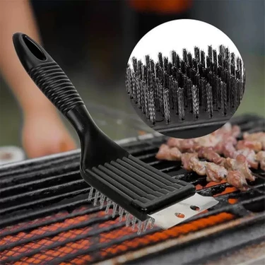 Shufa Bbq Izgara Temizleme Fırçası Paslanmaz Çelik Tel – Mangal ve Grill Için Dayanıklı