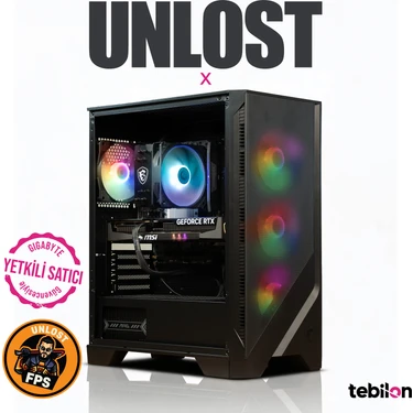 Tebilon UNLOST X-Amd Ryzen 7500X3D-MSI Pro B840M-MSI Rtx 5070 Gamıng Trıo 12GB-16GB-1TB Ssd-Oem