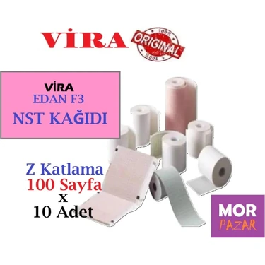 Vira Edan F3 Nst Kagıdı 151 mm x 90 mm Z Katlama 100 Sayfa x 20