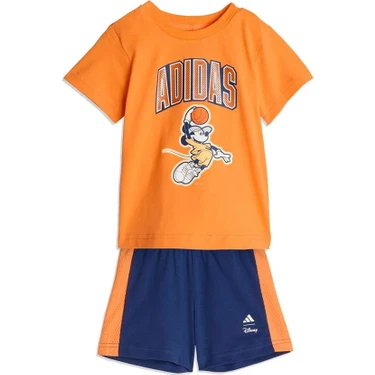 Adidas Bebek  Turuncu  Şortlu Takım I Dy mm T Set