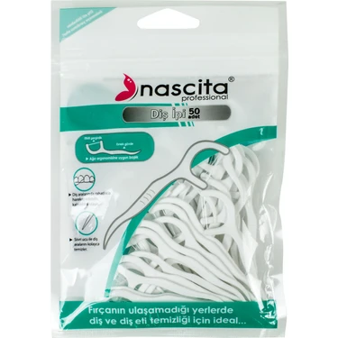 Nascita Nane Aromalı Kürdanlı Diş İpi 50'li Diş Arası Temizliği İçin Rahat