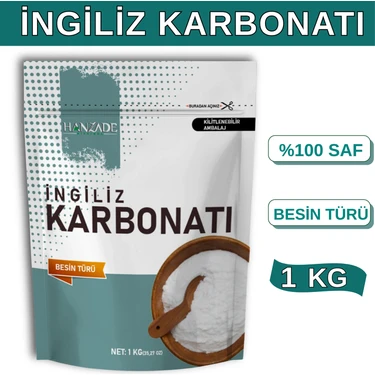 Hanzade Bitkisel Ingiliz Karbonatı 1 kg Sodyum Bikarbonat Besin Türü