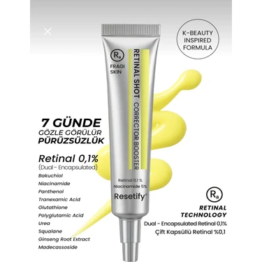 Resetify Retinal (%0,1) Shot Corrector Booster Krem 20