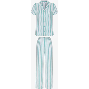 Penti Cam Göbeği Gaia Düğmeli Gömlek Pantolon Pijama