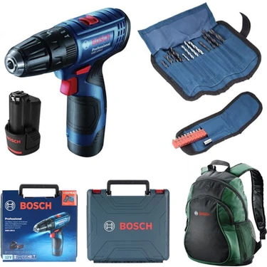 Bosch Professional Gsb 120-LI 2X2AH Akülü Darbeli Delme/vidalama 23 Parça Set ile Yüksek