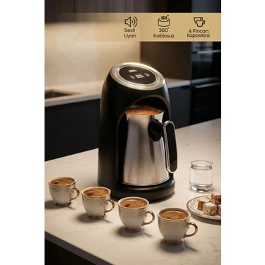 Sinbo SCM-9031 Türk Kahve Makinesi - Gümüş – 500W