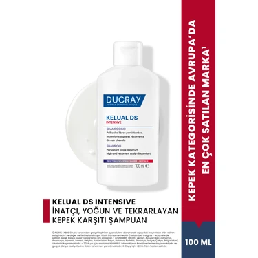 Ducray Kelual DS Intensive 100 ml Kepek Karşıtı Şampuan Yoğun ve İnatçı Kepek Problemi