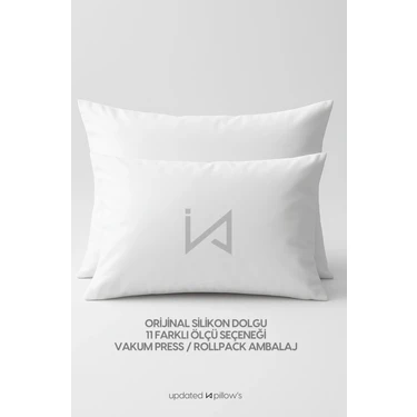İz Home Avangard 2 Adet Smooth Kirlent Iç Yastığı %100 Hcs Saf Silikon Dolgulu Ebat Seçenekli