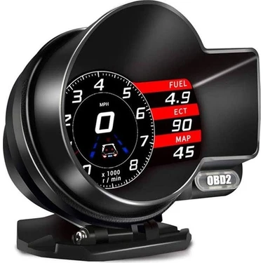 Gplus F8 Pro Hud Head Up Display Obd 48 Fonksiyonlu Araç Data Yansıtıcı Alarmlı Erken Uyarı Sistemi